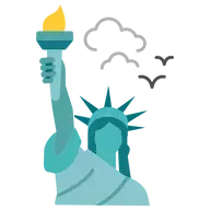Disegno della Statua della Libertà a New York